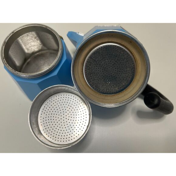 NWOT Blue Pezzetti Italexpress Moka Pot/Espresso Maker - Picture 4 of 6